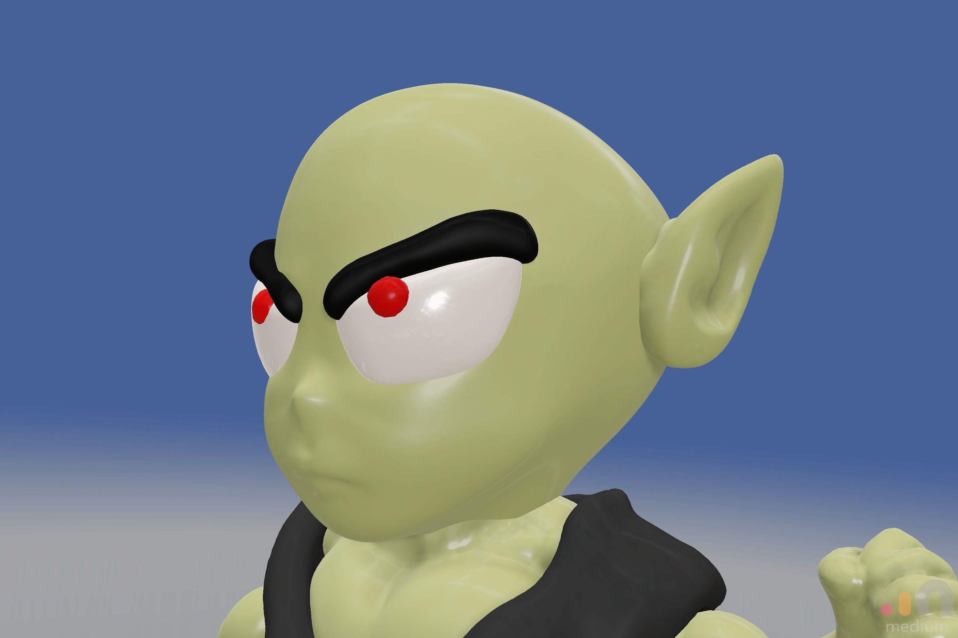 Cute Monster Ogre   Chibi SD edition creature 3D model_20