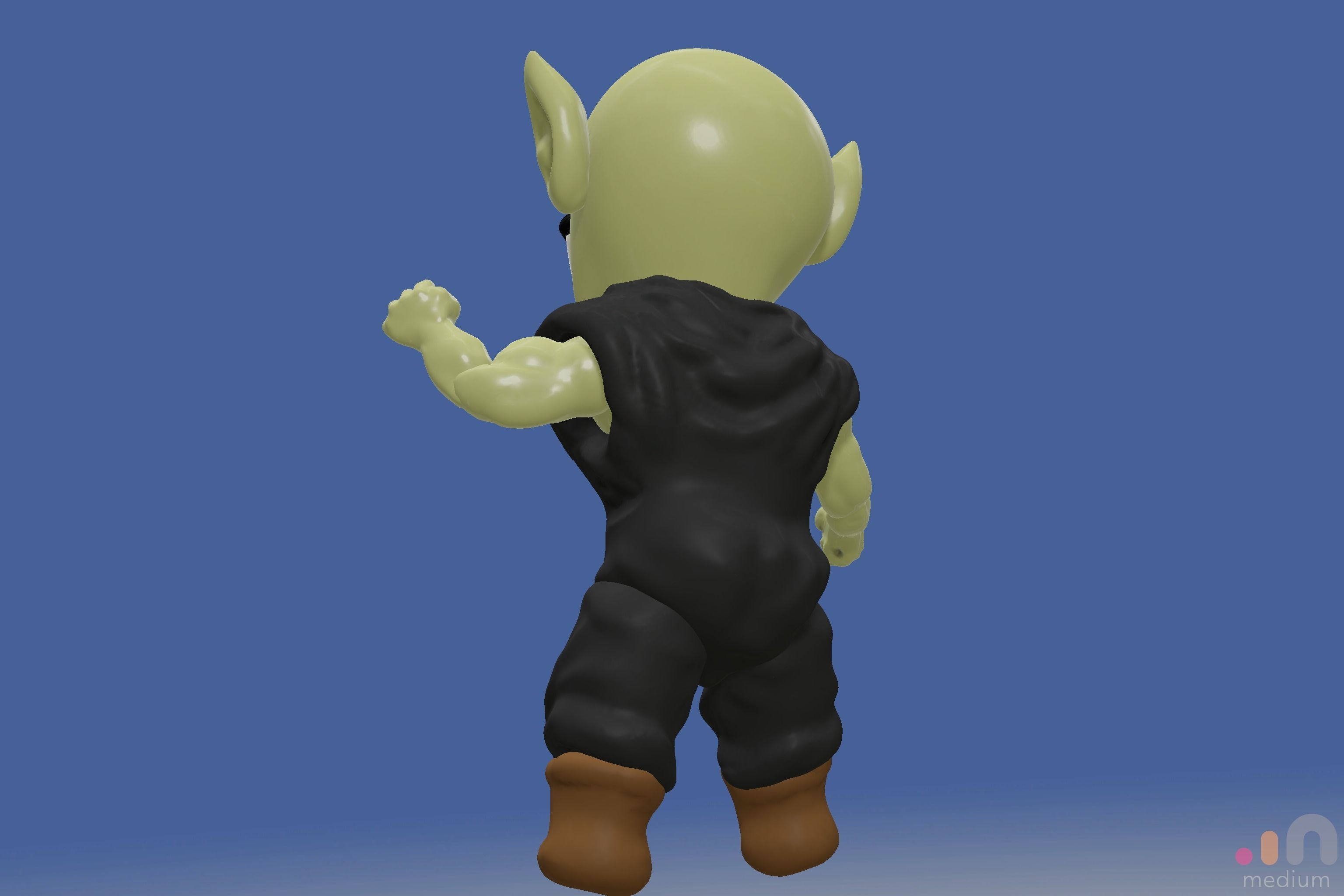 Cute Monster Ogre   Chibi SD edition creature 3D model_16