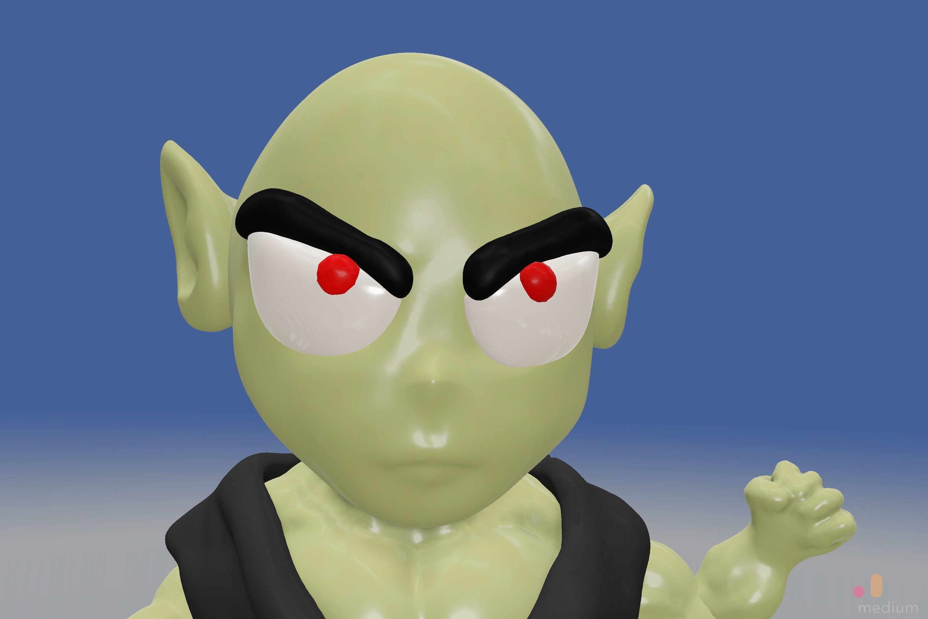 Cute Monster Ogre   Chibi SD edition creature 3D model_19