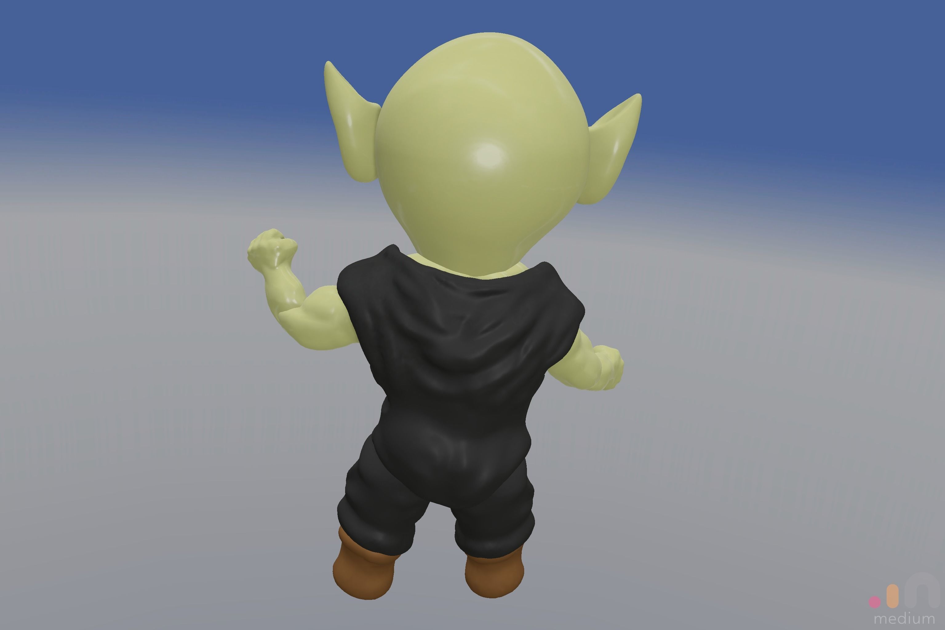 Cute Monster Ogre   Chibi SD edition creature 3D model_11