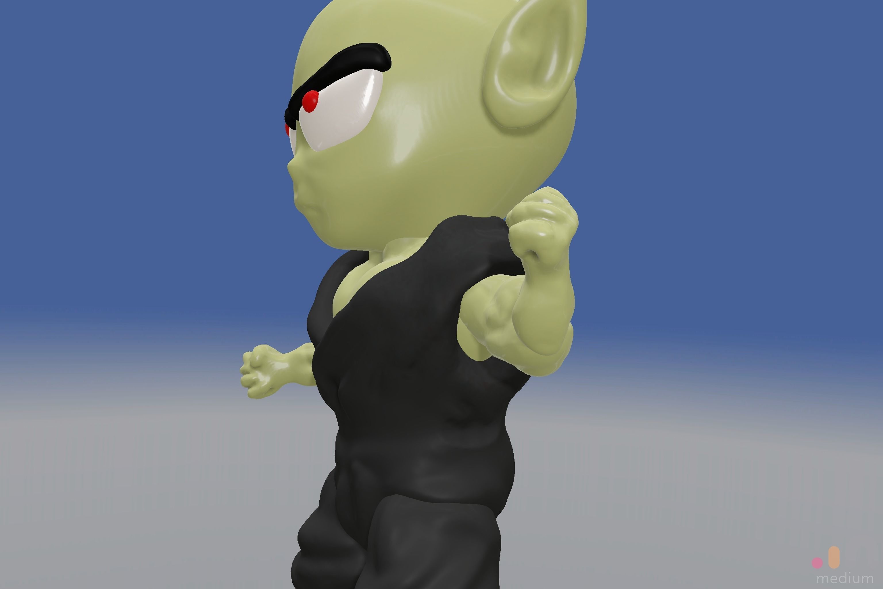 Cute Monster Ogre   Chibi SD edition creature 3D model_24