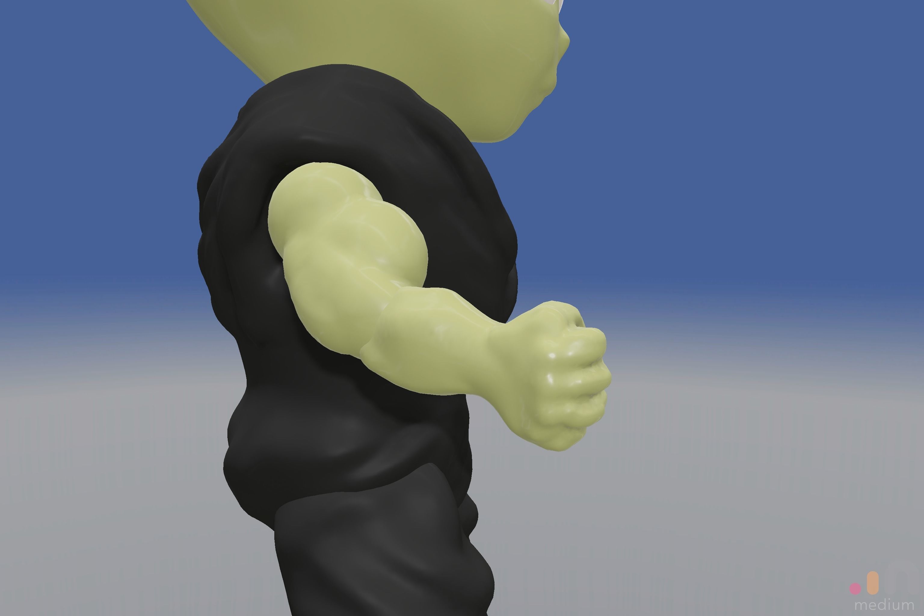 Cute Monster Ogre   Chibi SD edition creature 3D model_22