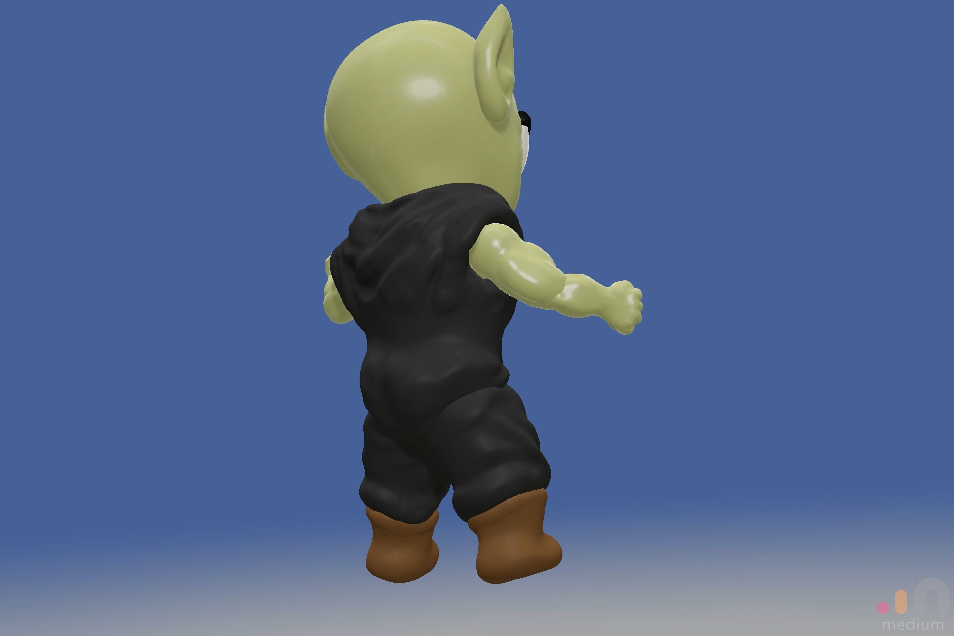 Cute Monster Ogre   Chibi SD edition creature 3D model_17