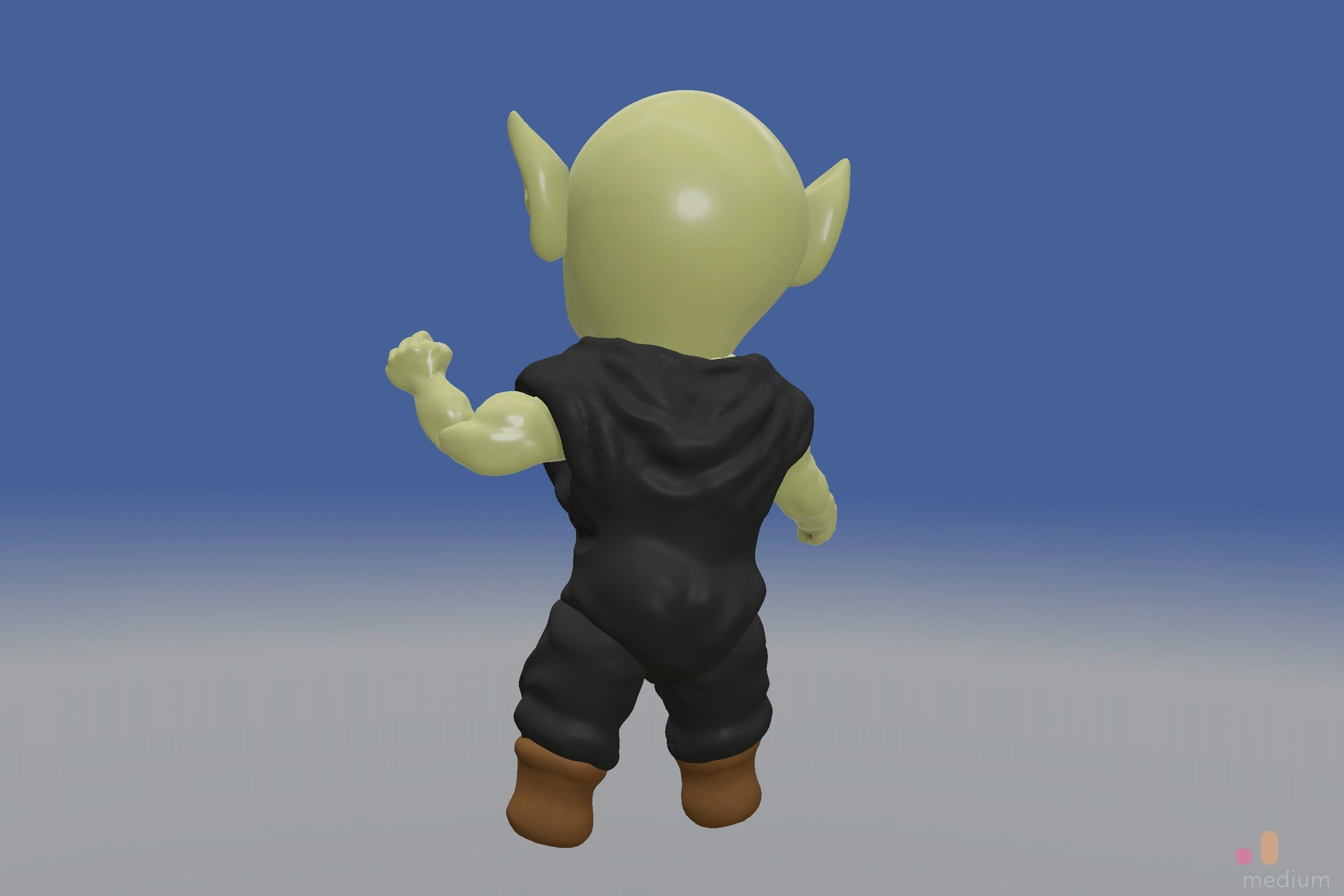 Cute Monster Ogre   Chibi SD edition creature 3D model_6