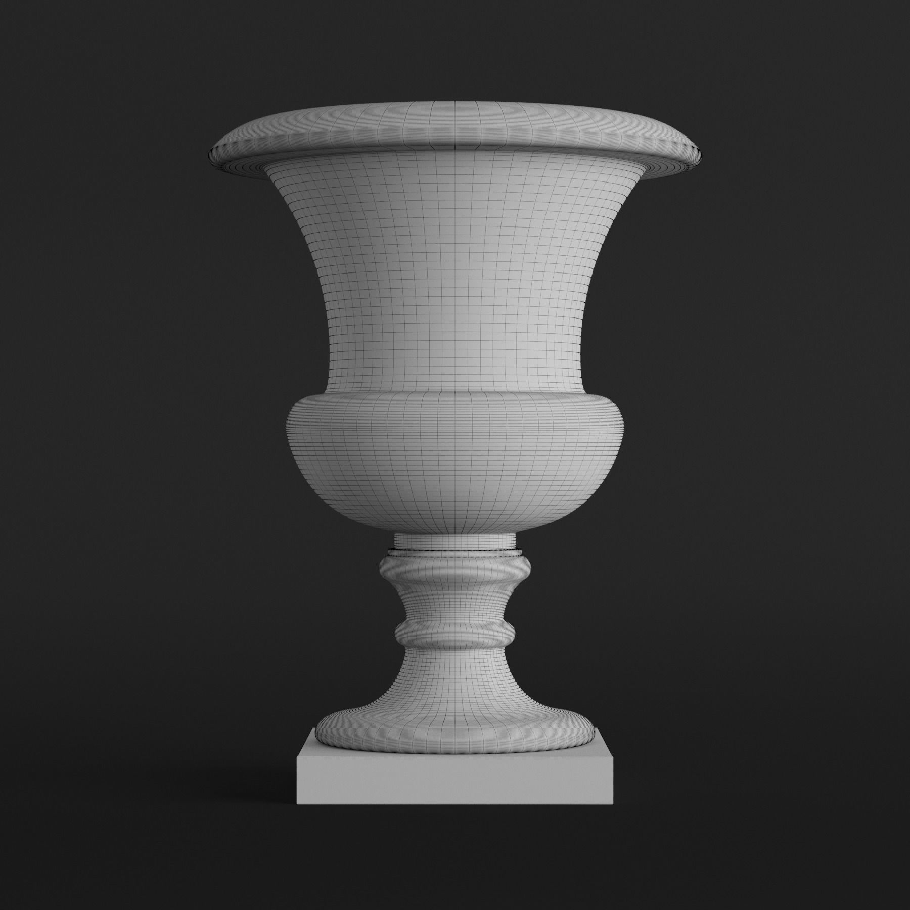 Classic vase set 1 3D model_7