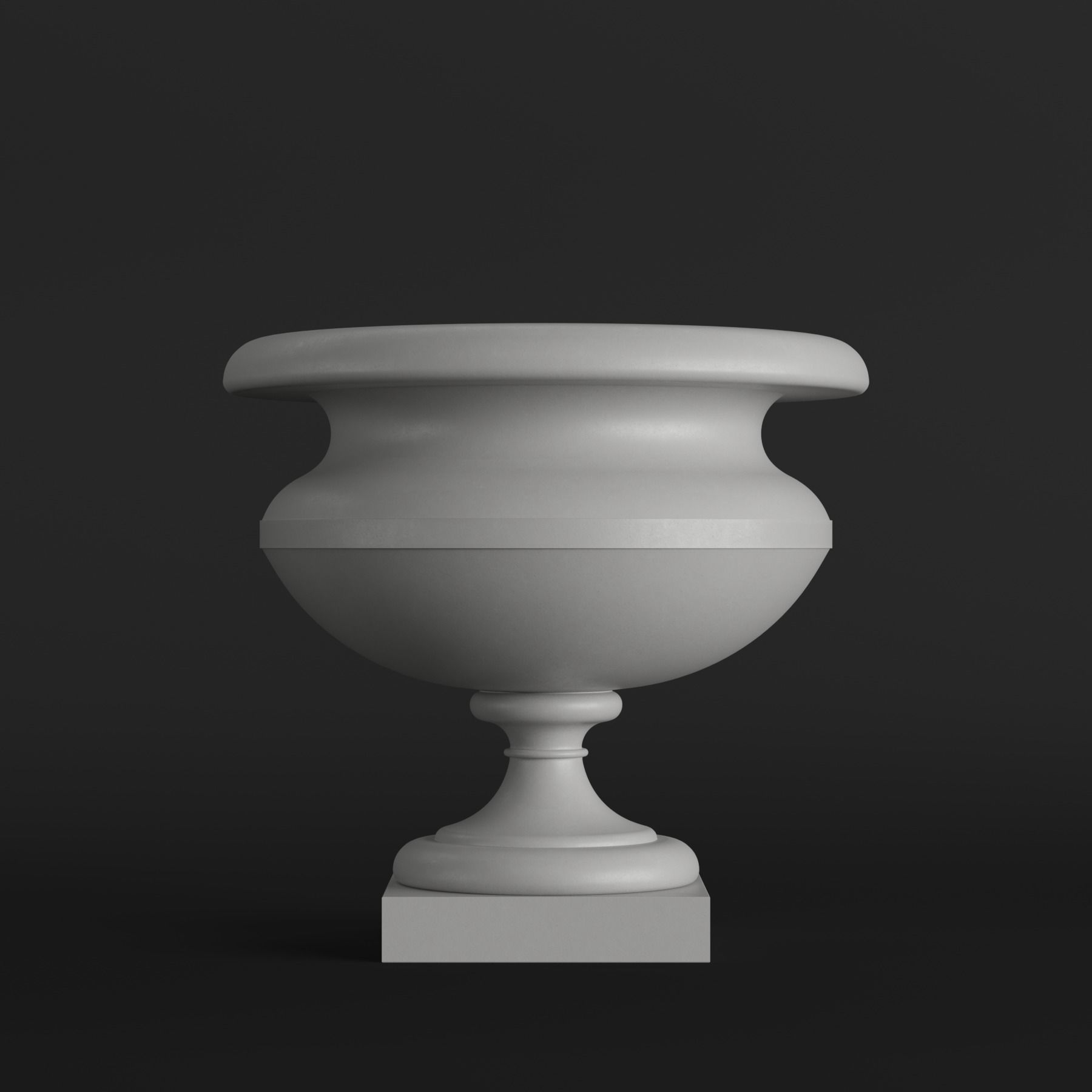 Classic vase set 1 3D model_1