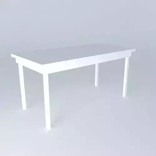 Rectangle table Free 3D model