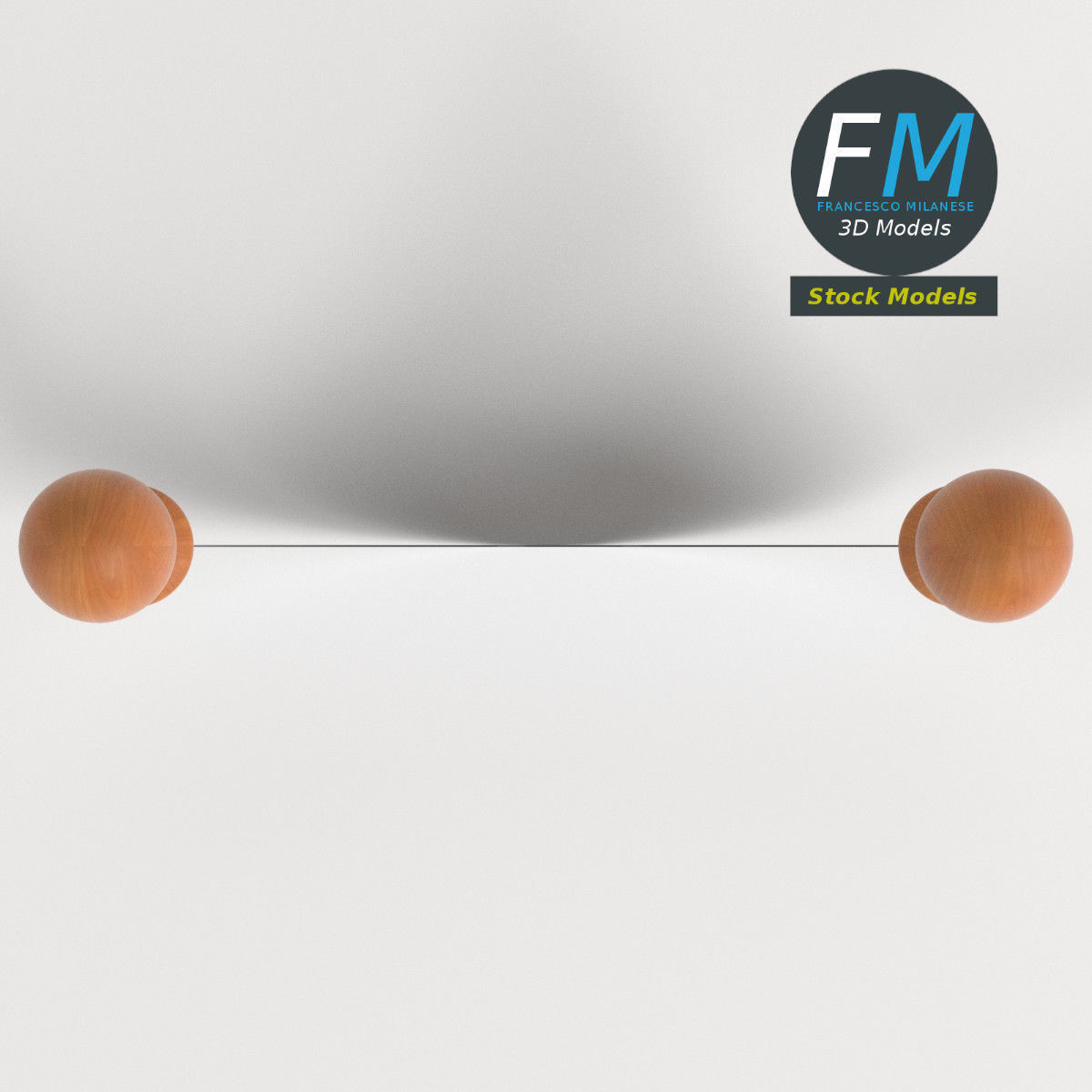 Long mincing knife 3D model_6