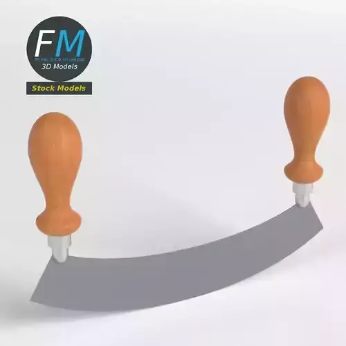 Long mincing knife 3D model