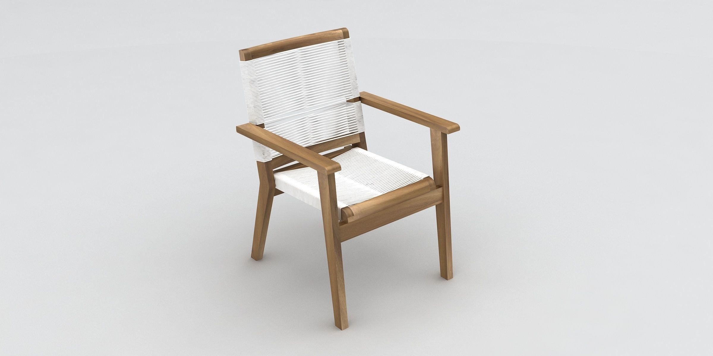 Dinning set out door 3D model_2