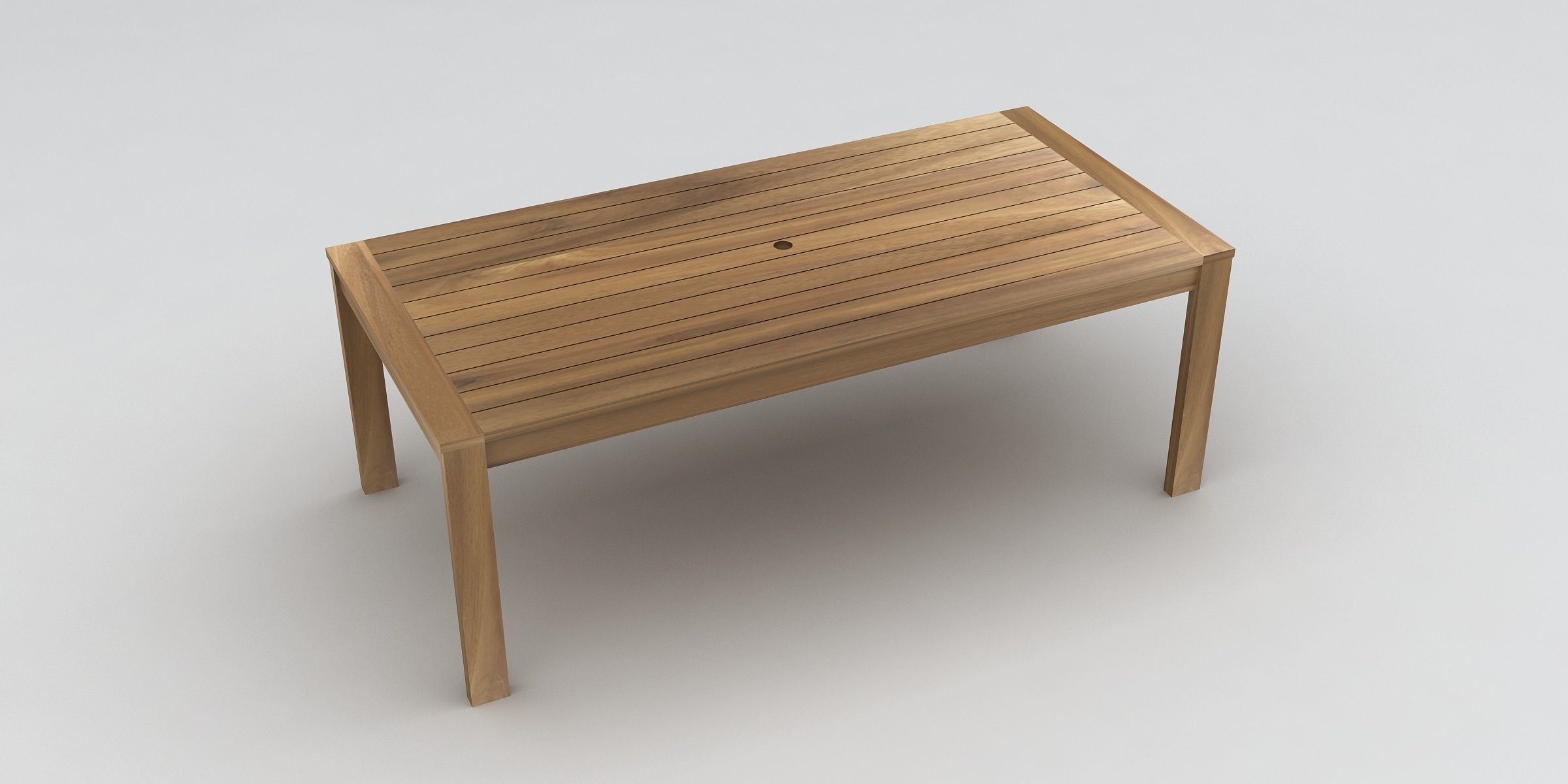 Dinning set out door 3D model_3