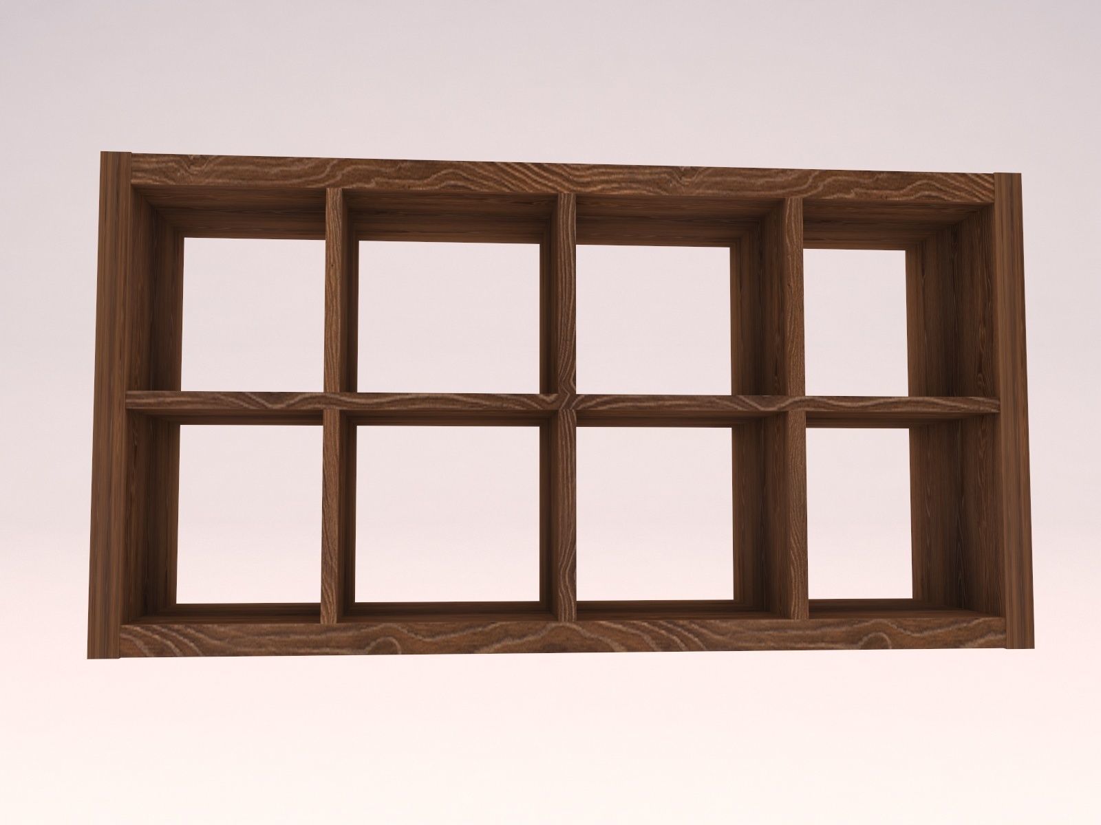 Kallax shelf Low-poly 3D model_2