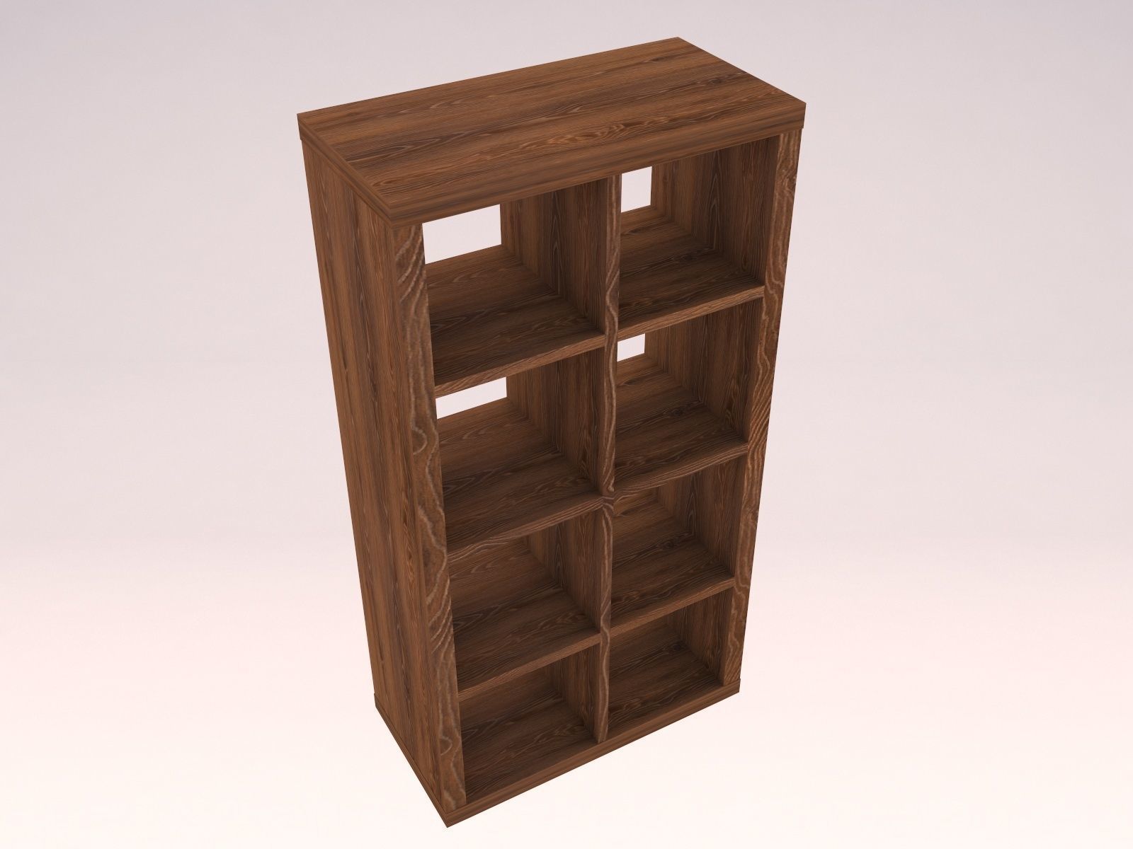 Kallax shelf Low-poly 3D model_1