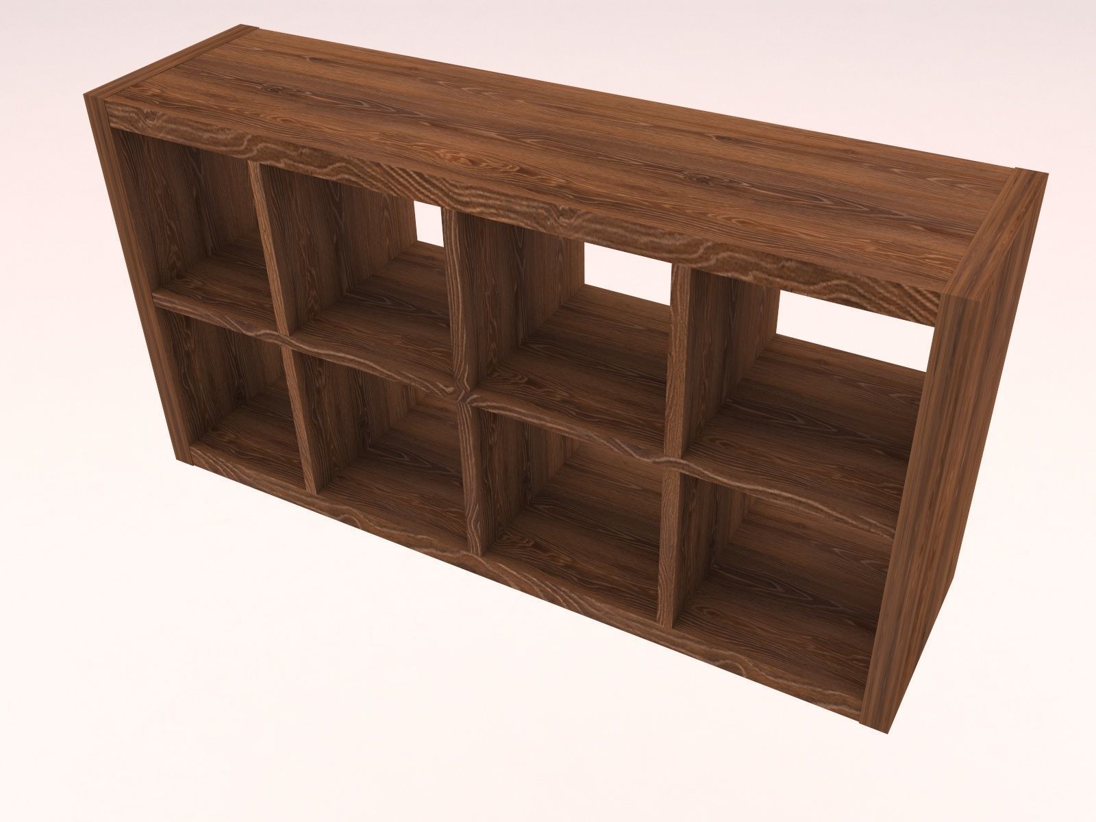 Kallax shelf Low-poly 3D model_3