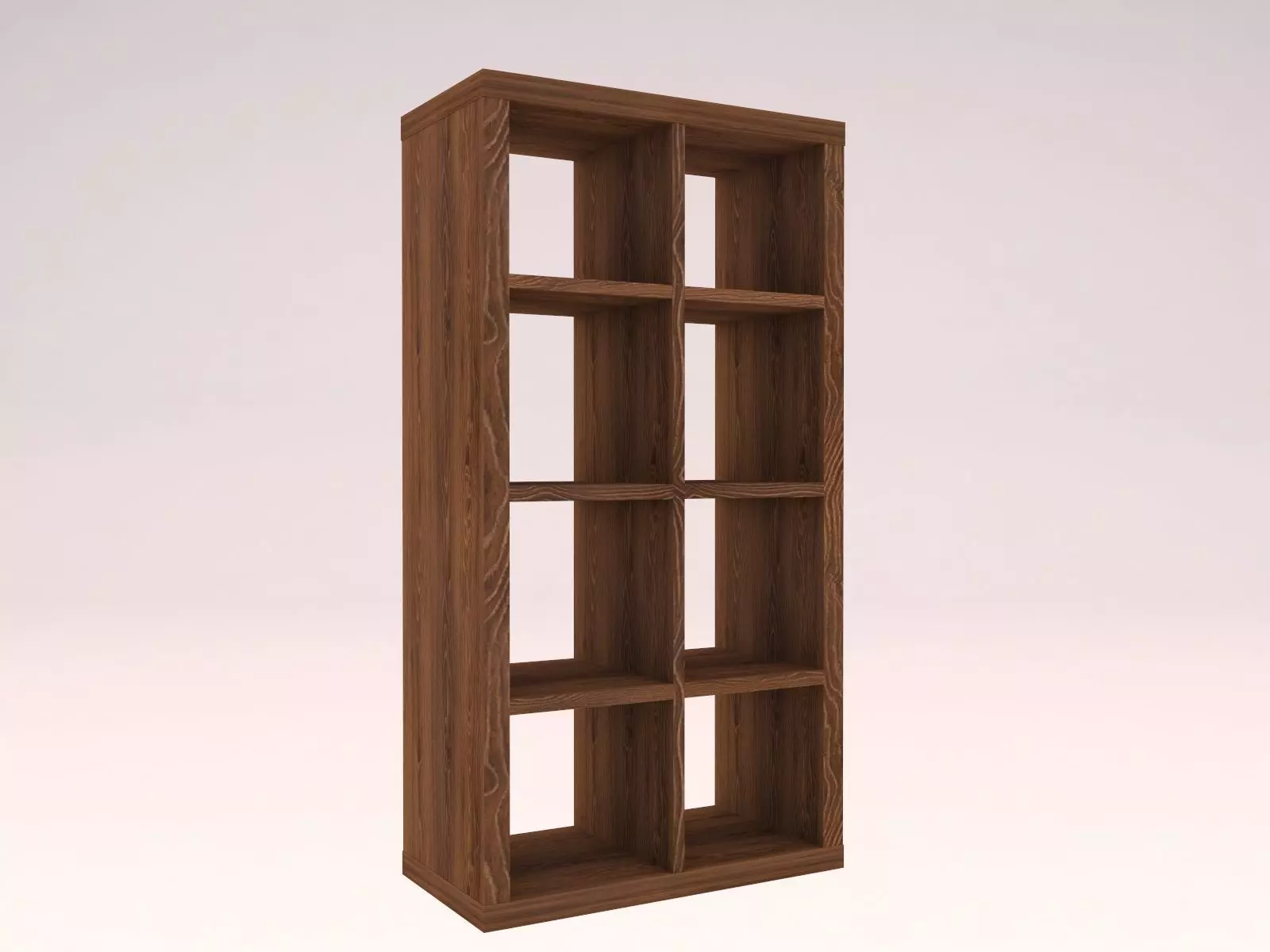 Kallax shelf Low-poly 3D model_0