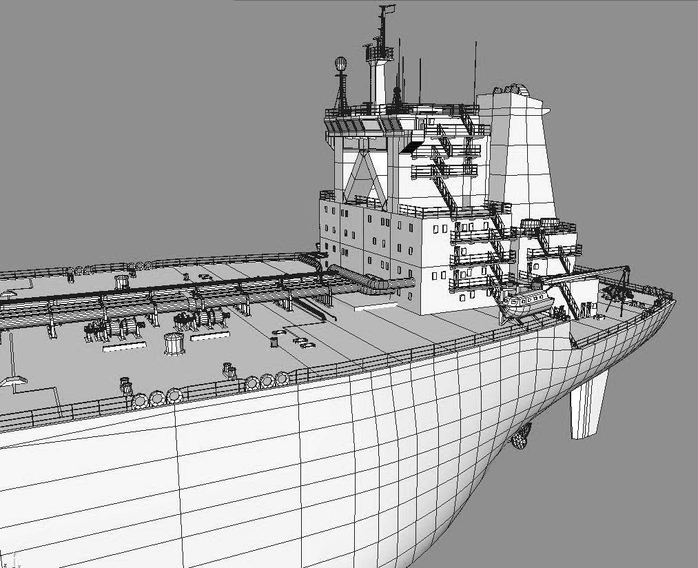 collection ships lowpoly tanker ship Low-poly 3D model_7