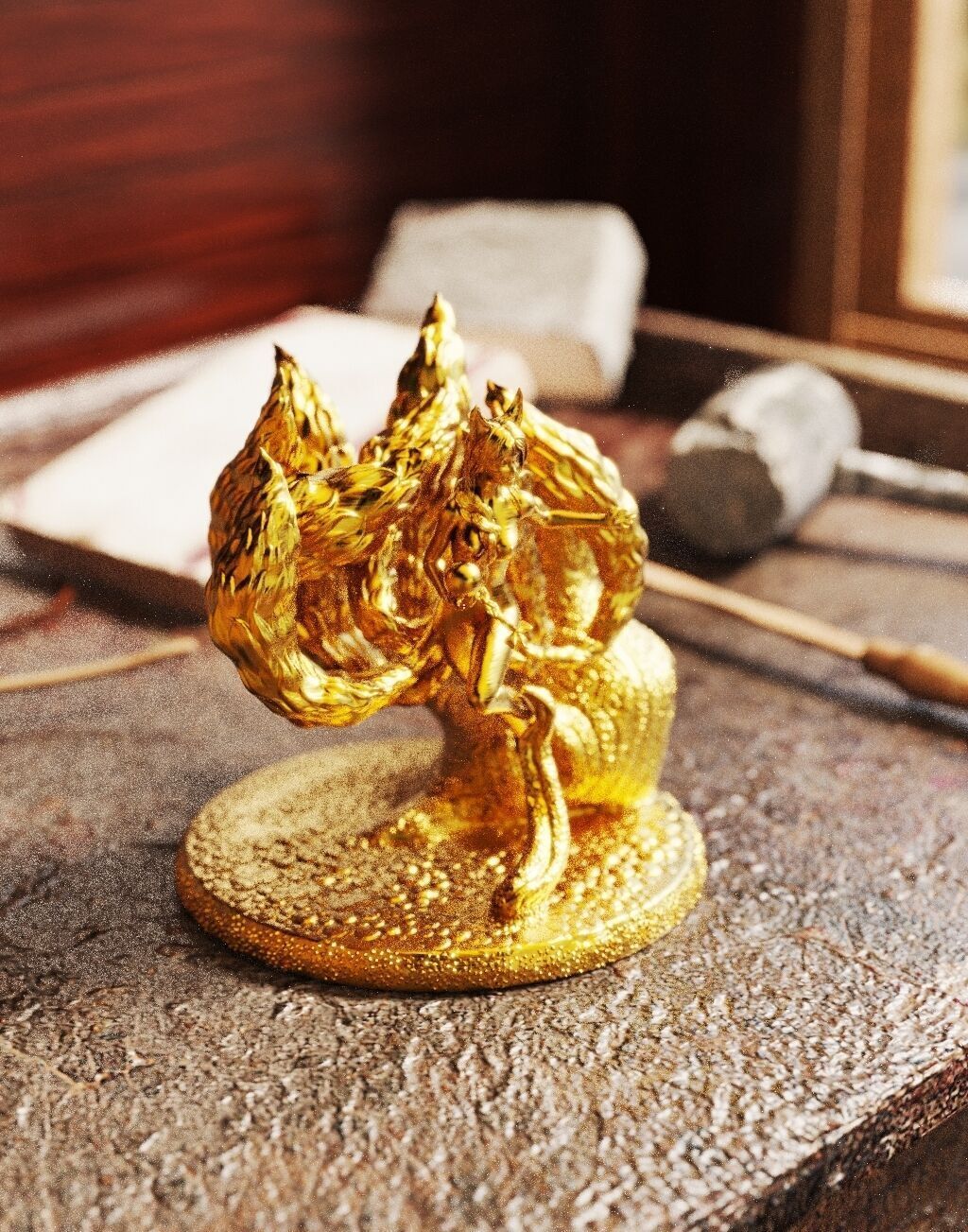 Fox Woman 3D print model_4