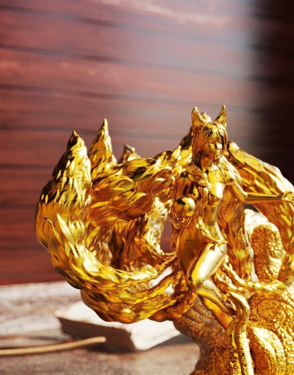 Fox Woman 3D print model_3