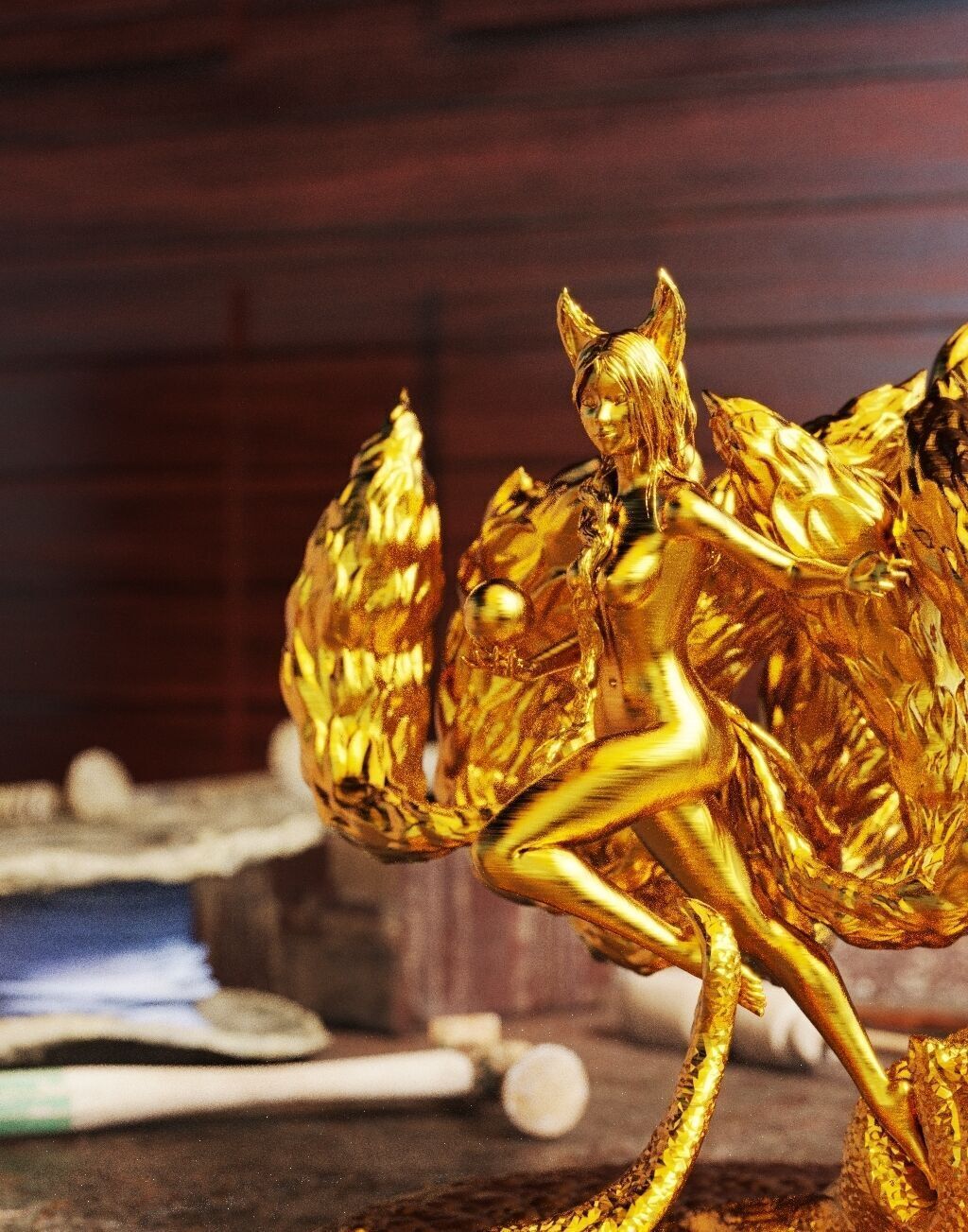 Fox Woman 3D print model_6