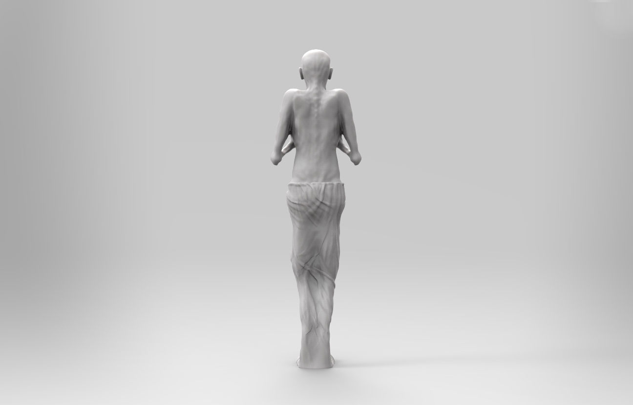 The Bugler statue of skeleton 3D print model_4