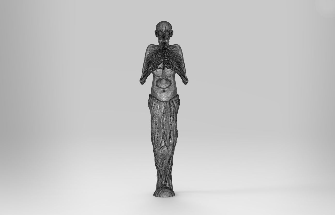 The Bugler statue of skeleton 3D print model_7