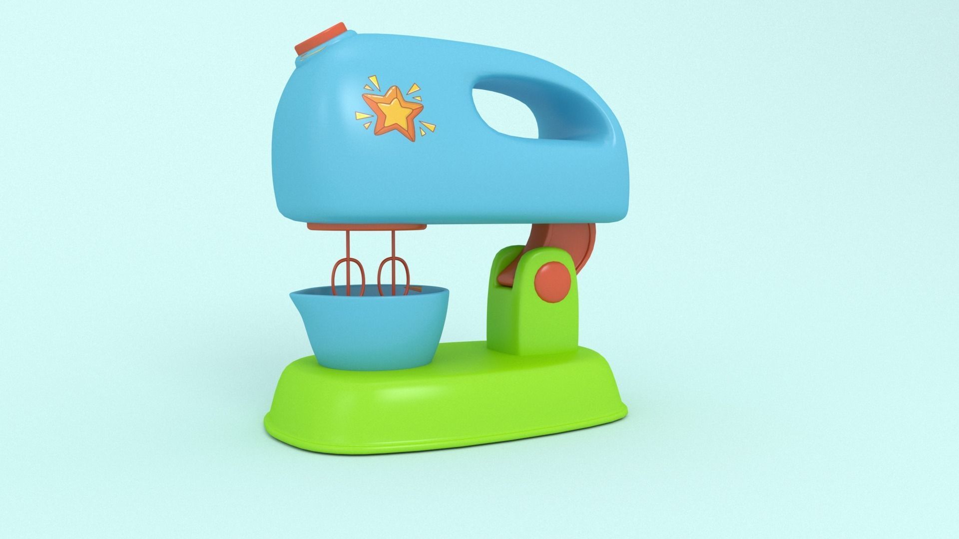 Grinder cartoon 3D model_2