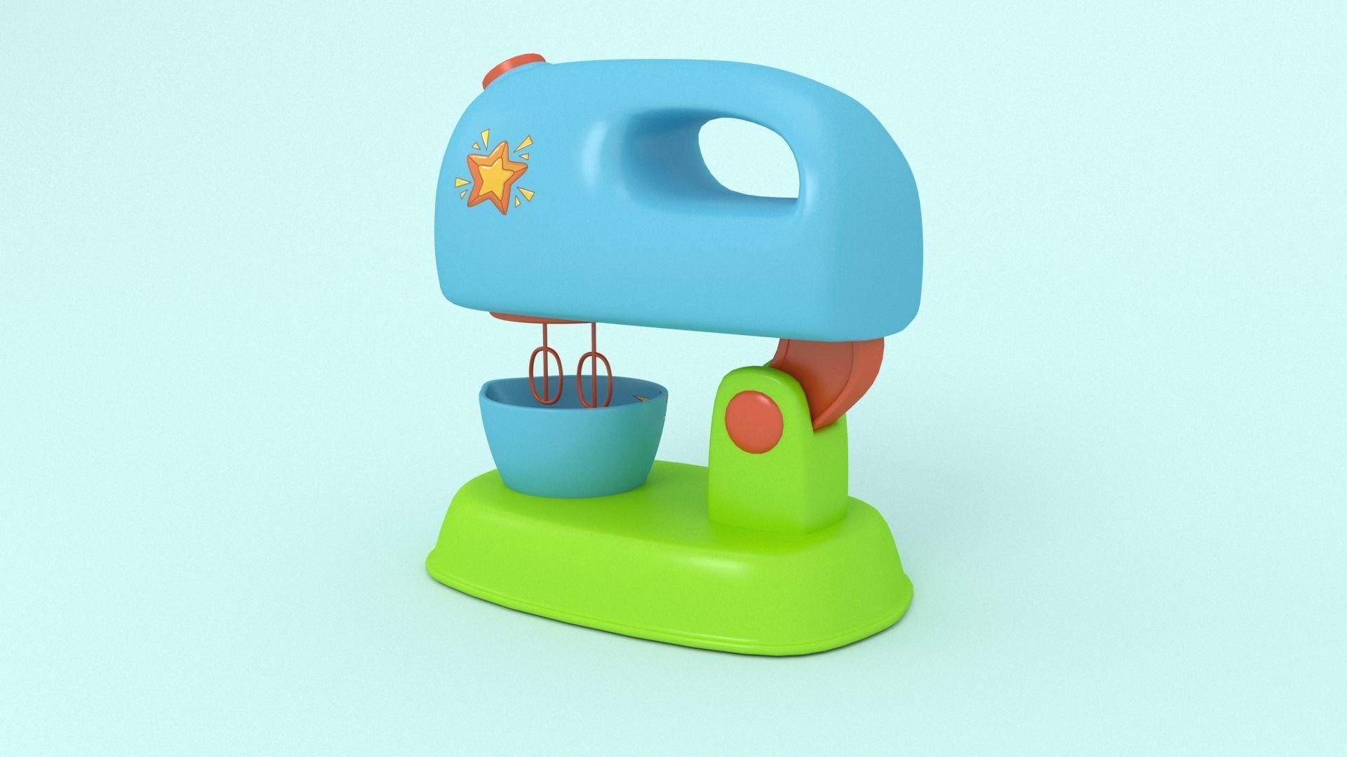 Grinder cartoon 3D model_1