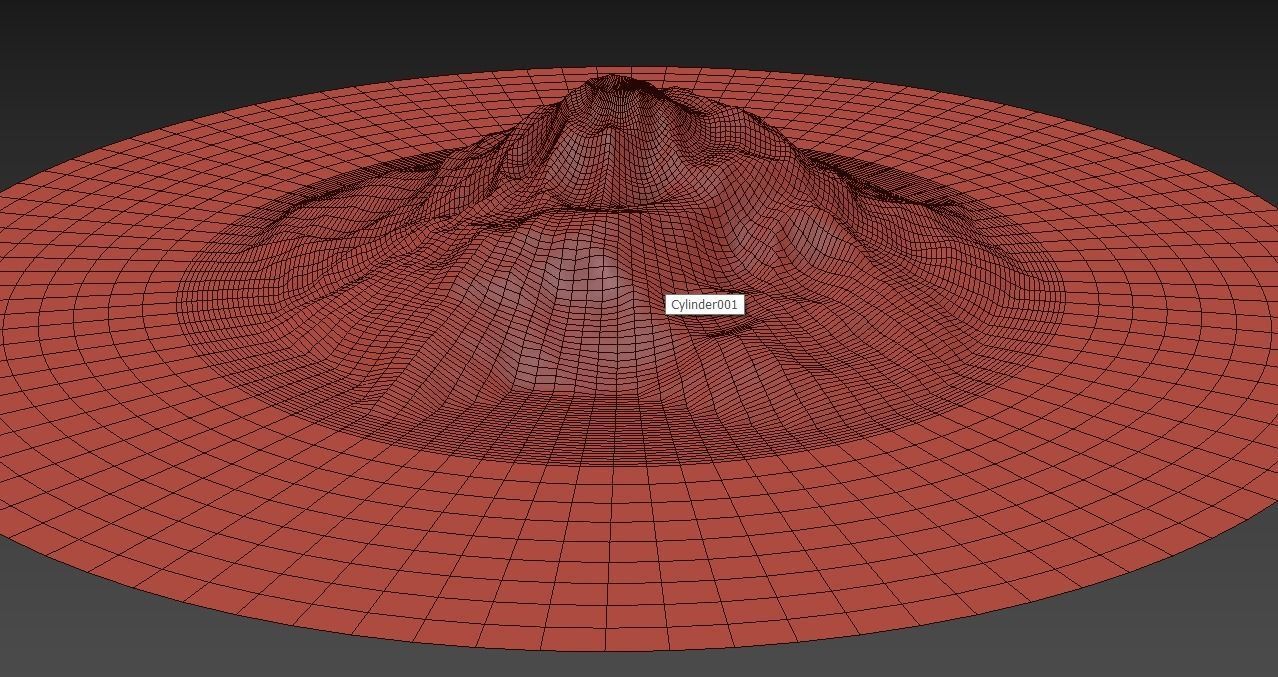 Fast Scale Valcano Lava Simulation 3D model_4