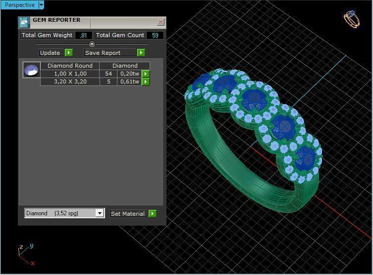 luxury ring 3D print model_3