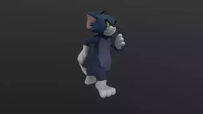 TOMC-015 Tom Cat Running Low-poly 3D model