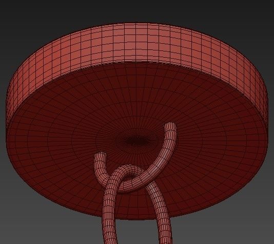 Palacio Collection chandelier with four lamps 3D model_3