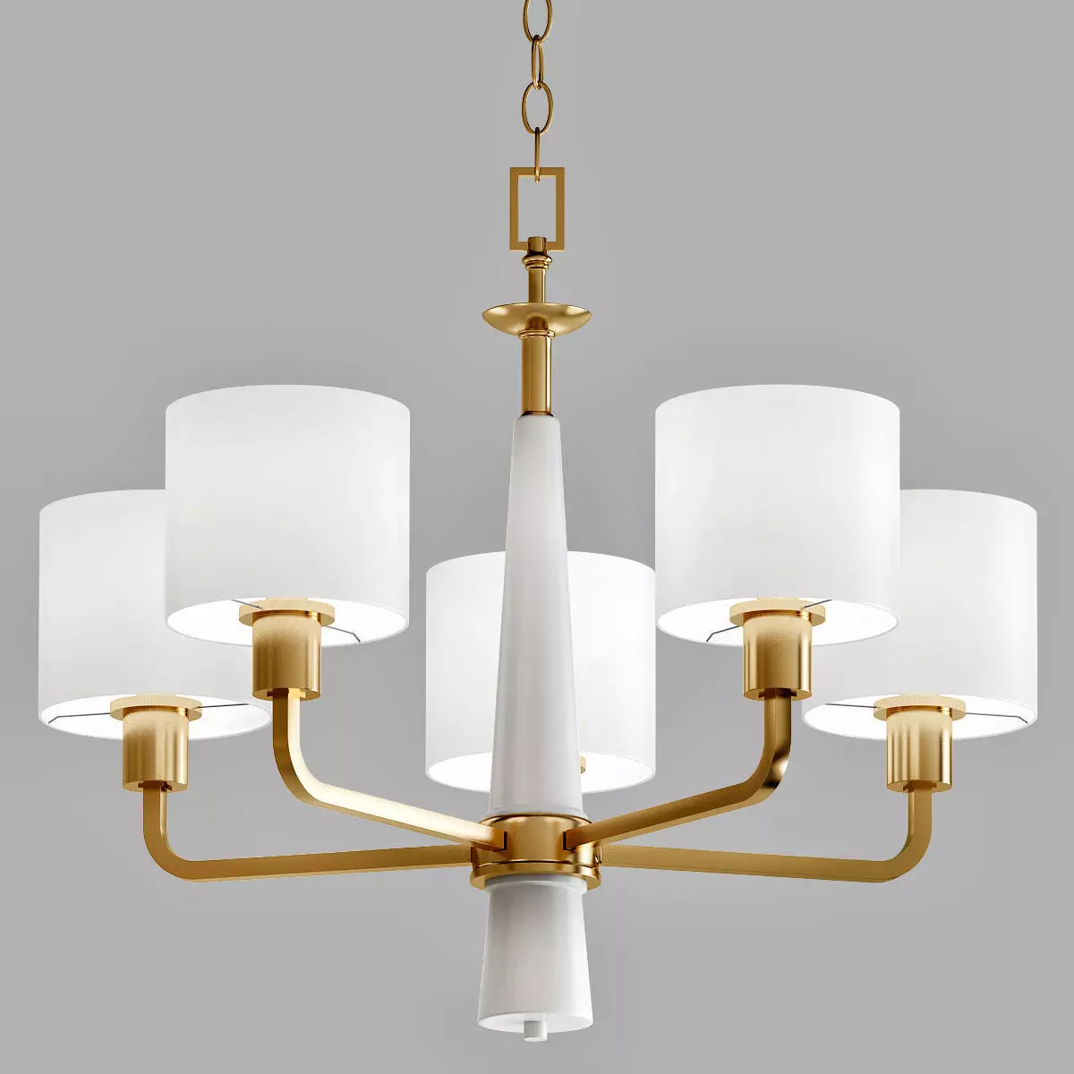 Palacio Collection chandelier with four lamps 3D model_0