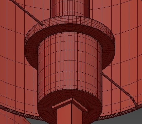 Palacio Collection chandelier with four lamps 3D model_5