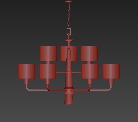 Palacio Collection 9 Chandelier 3D model_1
