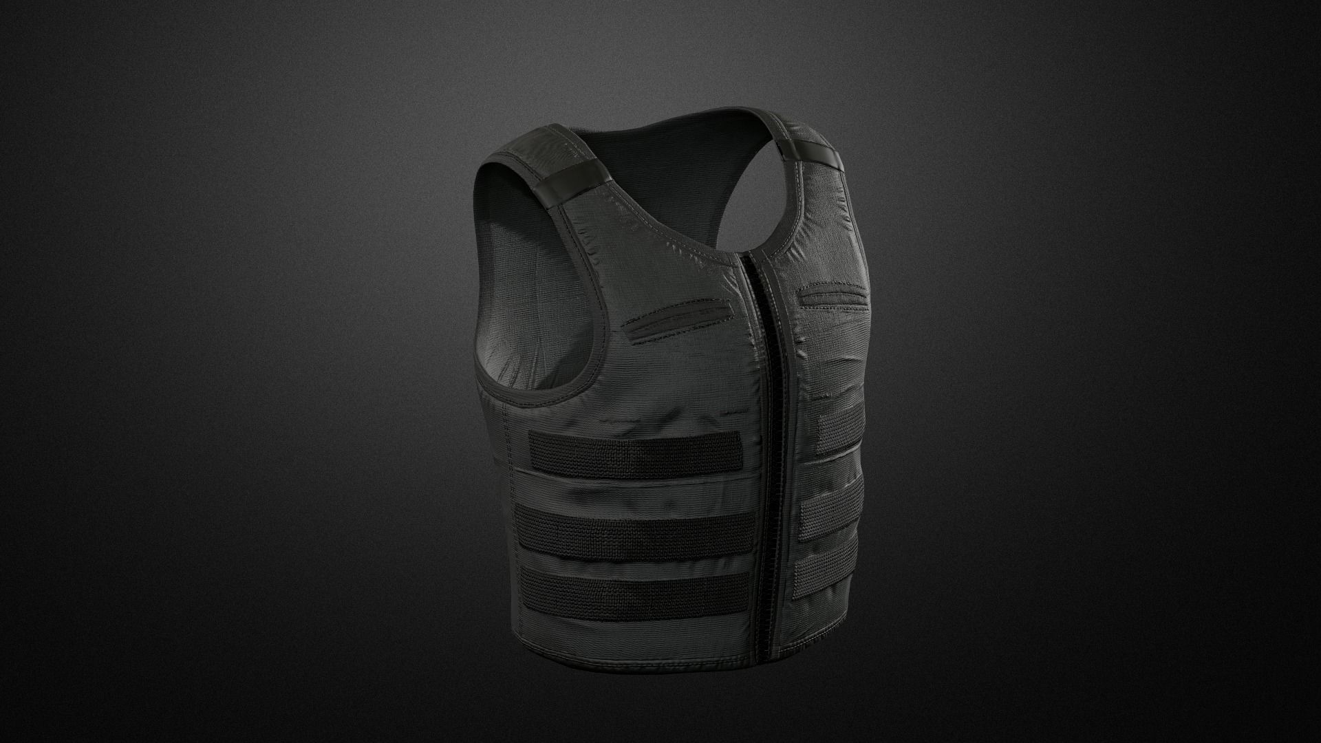Police duty equipment Low-poly 3D model_6