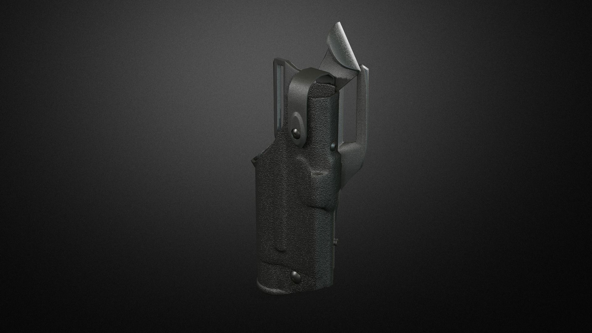 Police duty equipment Low-poly 3D model_13