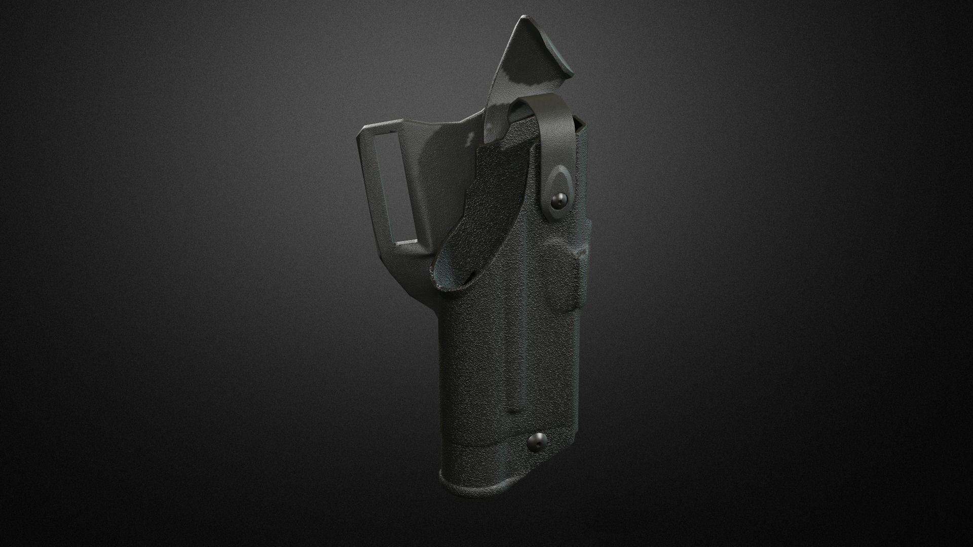 Police duty equipment Low-poly 3D model_14
