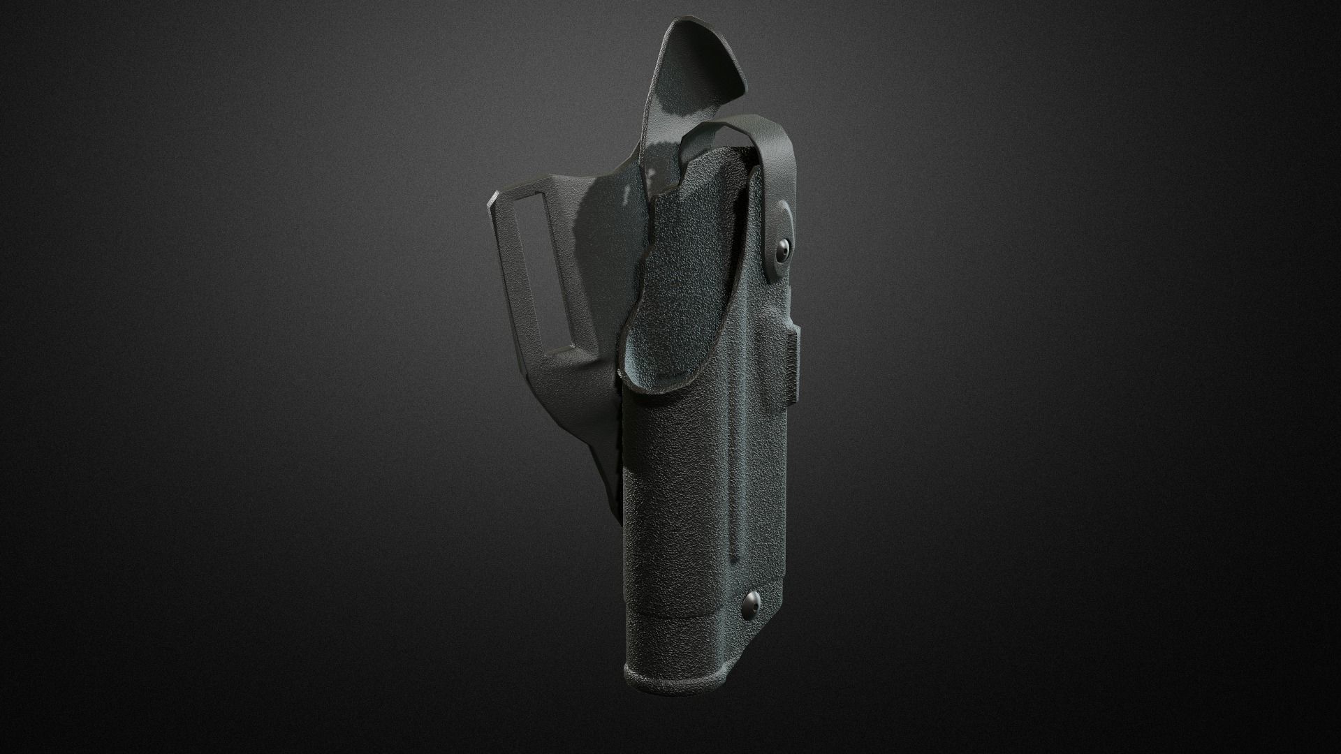 Police duty equipment Low-poly 3D model_15
