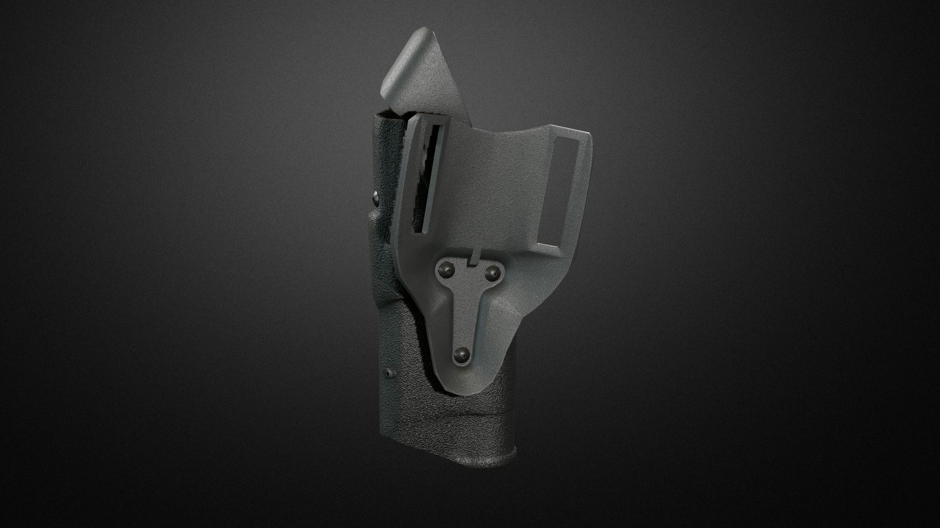 Police duty equipment Low-poly 3D model_16