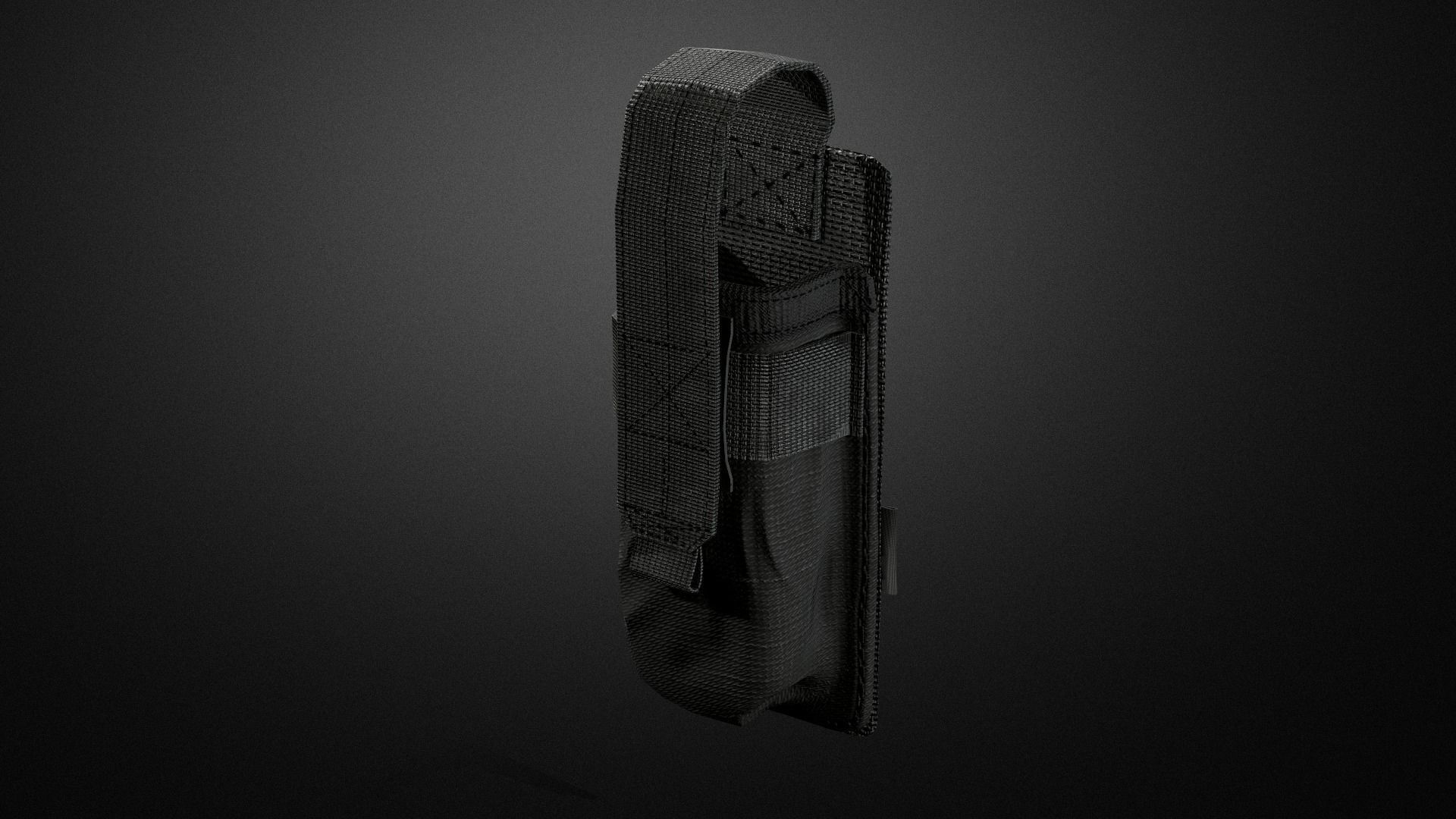 Police duty equipment Low-poly 3D model_11