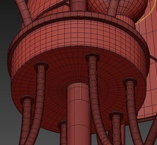 Millau Collection 9  Chandelier 3D model_4