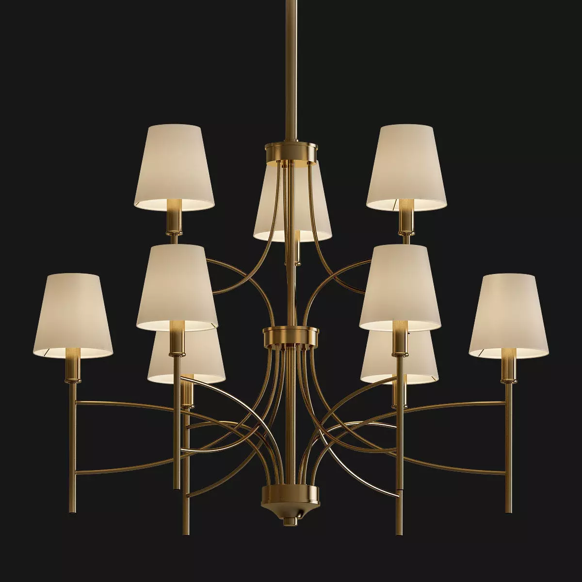 Millau Collection 9  Chandelier 3D model_0