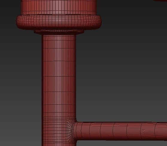 Millau Collection 9  Chandelier 3D model_1