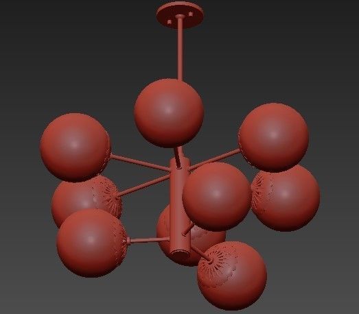 Mitzi Paige 6 Light Chandelier 3D model_2