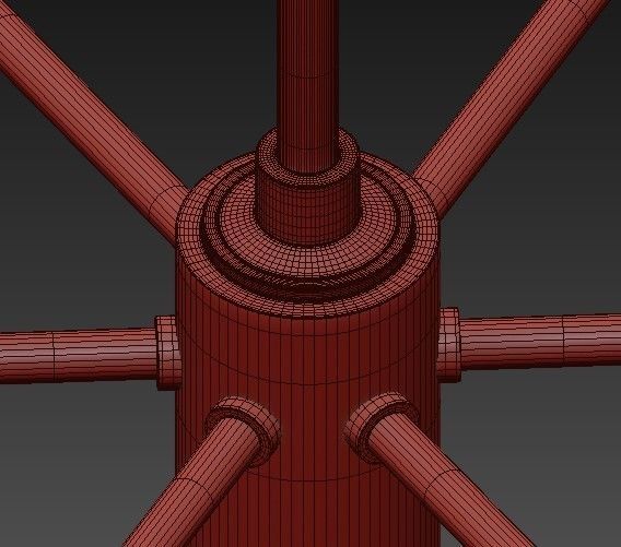 Mitzi Paige 6 Light Chandelier 3D model_4