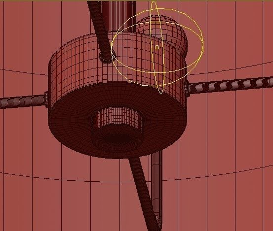 Calliope 6 Light Rustic Gold Leaf Pendant 3D model_6