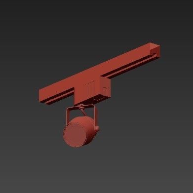 Light 1 lighting fixture 3D model_1