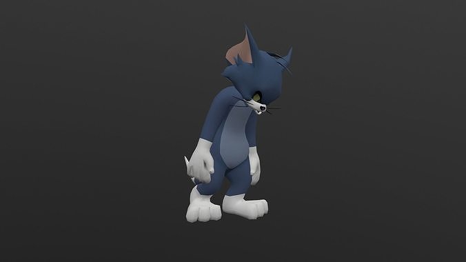 TOMC-017 Tom Cat Sad Walking Low-poly 3D model