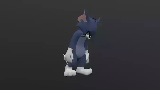 TOMC-017 Tom Cat Sad Walking Low-poly 3D model