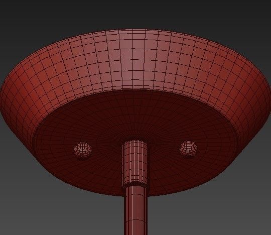 Millau Collection 5 Light Satin Gold Chandelier with  3D model_2